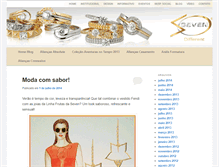 Tablet Screenshot of blog.sevenjoias.com.br